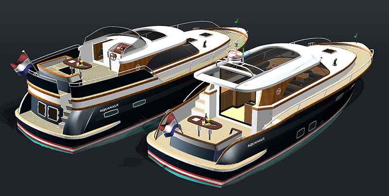 Motorboot Sneek wordt 8, 9 en 10 april 2016 gehouden op de watersportbedrijvenparken Woudvaart en ’t Ges. Een van de deelnemers, Aquanaut Yachting Holland aan de Selfhelpweg op bedrijvenpark Woudvaart, presenteert haar nieuwe Majestic Line naar een ontwerp van Jan Piet Bakker. De werf denkt met de Majestic een grote groep watersporters aan te spreken en bouwt meteen twee uitvoeringen: de 1300 OC met open kuip, en de 1300 AC met achterkajuit. Later volgen 1150 en 1500. Technische gegevens 1300 serie: (lxbxd) Lengte: 13,15 (over alles); breedte: 4,50; diepgang: 1,15 meter; kruiphoogte 3,00 meter, waterverplaatsing 17 t, motorisering Perkins M150 Ti, CE-certificering B. Prijs vanaf € 369.890.