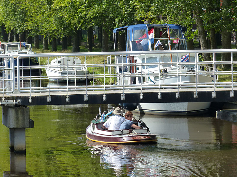 Turfroute: voor kleine en grote boten.