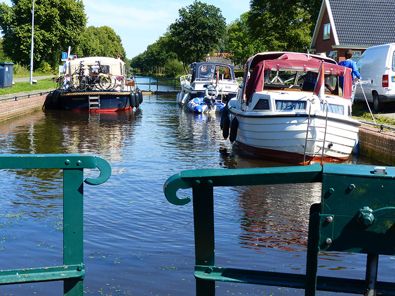 Turfroute: voor kleine en grote boten.