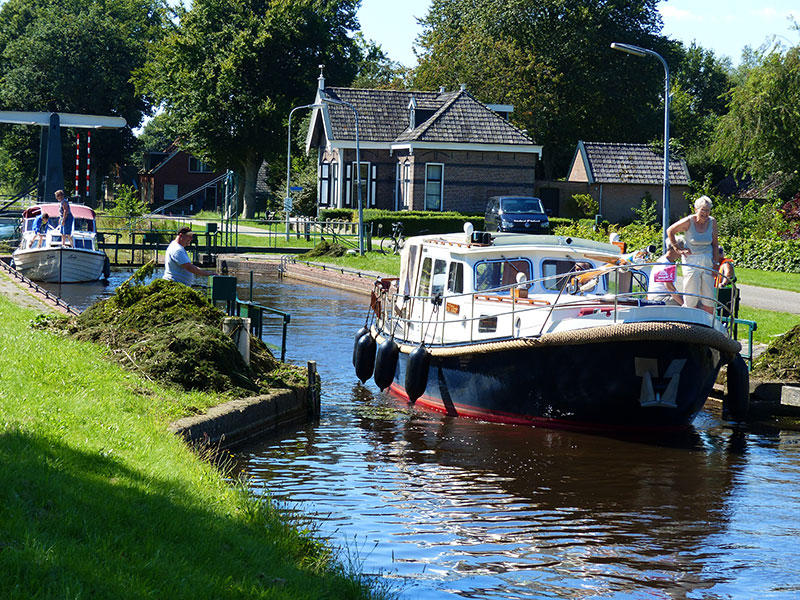 Turfroute: voor kleine en grote boten.