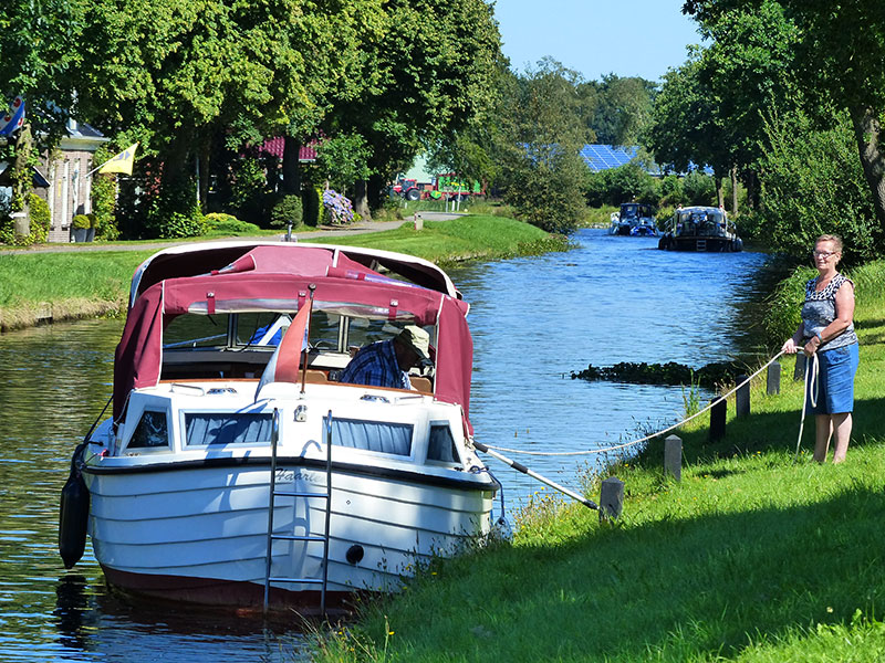 Turfroute: voor kleine en grote boten.